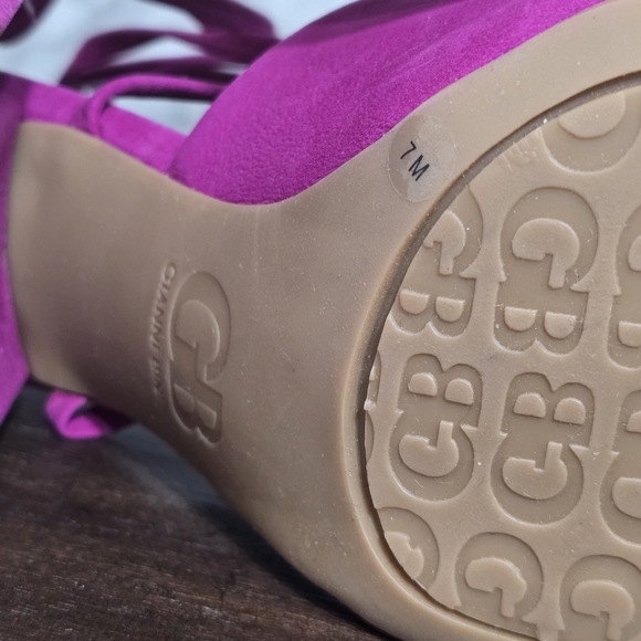 🤩Host Pick❤️NWOT Hot Pink Gianni Bini Block Heels Women's Size 7M - Picture 11 of 13